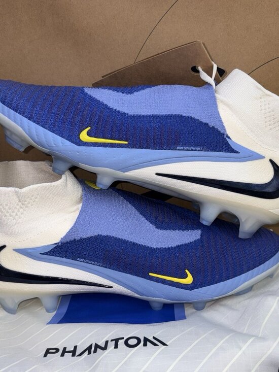 NEW Nike Phantom 6 High Elite FG LV8 White Racer Blue HQ2328-400 Men Size 10 main image 4